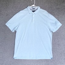FAIRLANE Performance Pique Polo Mens Extra Large Solid Light Blue Slim F... - $19.48