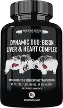 Folsom Point Nutrition Dynamic Duo: 100% Grass-Fed Bison Liver &amp; Heart Complex | - £81.66 GBP