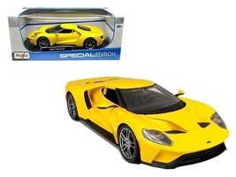 2017 Ford GT Yellow 1/18 Diecast Model Car by Maisto - £50.26 GBP