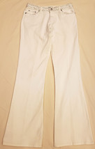 Caché White Cotton Flare Jeans Size-0 Crystals Decoration - £20.13 GBP