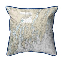 Betsy Drake Southport - Pemaquid, ME Nautical Map Extra Large Zippered I... - $79.19