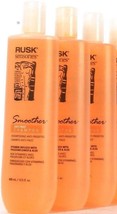 (3) Rusk Sensories Smoother Anti Frizz With Passionflower & Aloe Shampoo 13.5 Oz - $31.67