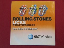 Rolling Stones Licks Fan Club Cd Sampler At&amp;T Wireless New Videos+Photo Gallery - £3.09 GBP