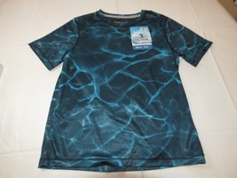 Boys Reel Legends Performance shirt Reel Tec S small UPF40 Quick Dry Ocean - £14.50 GBP