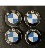 4x BMW 68mm Wheel Centre Round Caps Blue White Black Grey - $26.80