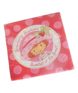 Strawberry Shortcake Girl Party Napkins Red Pink Polka Dot Sweetest of t... - £6.35 GBP