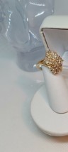 14k yellow gold 1 carat diamond cluster ring size 6.5 J-S-485-OES Vintag... - $12,543.73 MXN