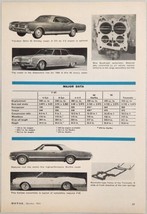 1965 Magazine Photos The 1966 Oldsmobile 4 New Models Shown Specificatio... - £13.48 GBP