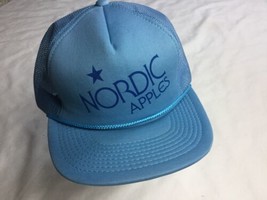 Nordic Apples Blue Mesh Trucker Baseball Cap Hat Adjustable - £11.72 GBP