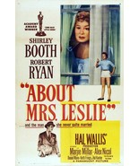 About Mrs. Leslie 1954 DVD Shirley Booth Robert Ryan  - $9.99