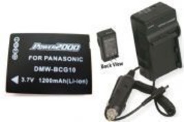 Battery + Charger for Panasonic DMC-TZ7EB-R DMC-TZ7EB-K DMC-TZ7EB-S DMC-... - $30.51
