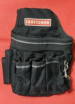 Craftsman Black Tool Pouch Holster Multi-Pocket Belt Clip Holder - Nice! - $304.31 MXN
