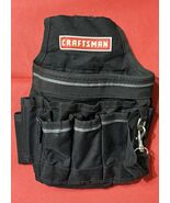 Craftsman Black Tool Pouch Holster Multi-Pocket Belt Clip Holder - Nice! - $303.10 MXN