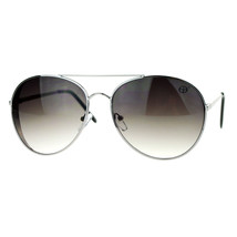 Women&#39;s Pilot Sunglasses Oversized Fashion Round Metal Frame UV400 - £7.82 GBP