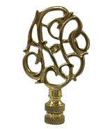 Royal Designs Hand Carved Caste Floral 3&quot; Lamp Finial for Lamp Shade, Po... - $24.70