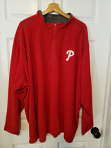 New Without Tags Antigua Philadelphia Phillies Quarter Zip Mens 5XL Red ... - $44.99