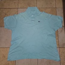 Lacoste Men&#39;s Polo Shirt Size 9 (3XL) Turquoise Green Cotton Short Sleeve   - £20.94 GBP