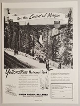 1948 Print Ad Union Pacific Railroad Streamliner Yellowstone National Park  - £13.13 GBP