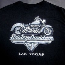 HARLEY-DAVIDSON Cafe Nwt (Xl) Black Short Sleeve Graphic Tee Shirt Motor Cycles - £19.12 GBP