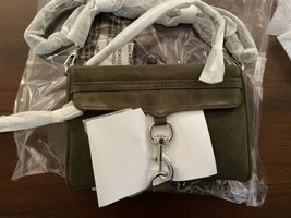 NEW Rebecca Minkoff Mini M.A.C. Crossbody Handbag Green Olive NWT - £70.05 GBP