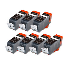 7Pk Black Value Ink Pack + Chip For Canon Pgi-225 Mx882 Mx892 Mx712 - £19.12 GBP