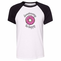 Donut Worry Be Happy Unisex Mens Boys T-Shirt Graphic Tee Shirts Casual Tops - £14.11 GBP