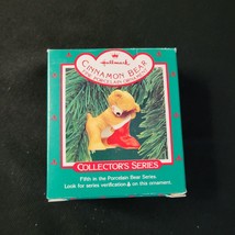 Vintage 1987 Hallmark Keepsake Porcelain Christmas Ornament Cinnamon Bea... - $6.92