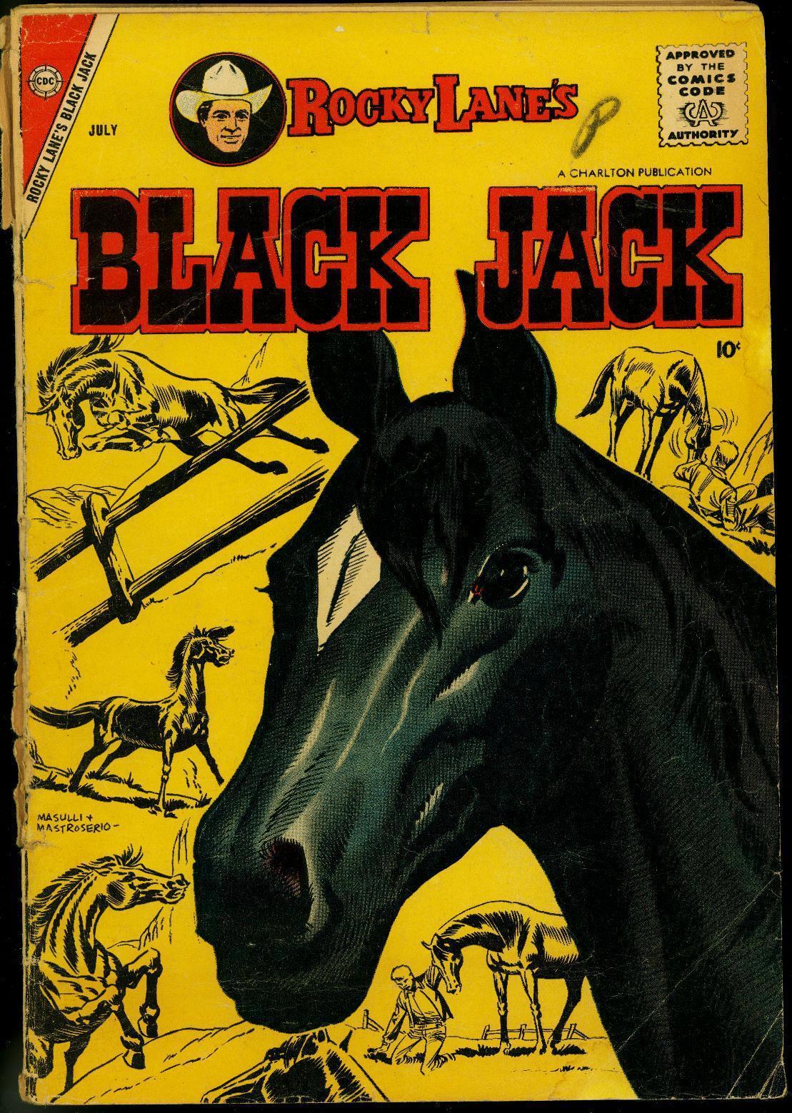 ROCK LANE'S BLACK JACK #23 1958 CHARLTON COMICS CHECK? FR - $31.53