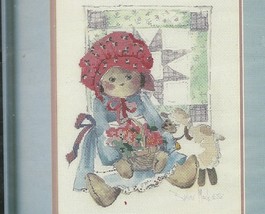No Count Cross Stitch Kit Dimensions 3633 Country Doll 9 x 12 Folk Art, Sealed - £9.35 GBP