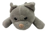 Melissa Doug Kitty Cat Plush Stuffed Animal Toy Sewn in Eyes Gray Black ... - £6.02 GBP