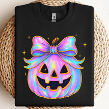 Iridescent Pumpkin Face PNG, Glitter Bow Pumpkin PNG, Pumpkin Halloween PNG - $2.50