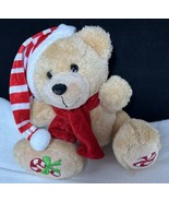  7” Tall Dan Dee Plush Teddy Bear Brown Holiday Christmas 2011 Stuffed A... - €7,76 EUR
