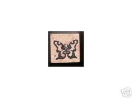 Small Butterfly rubber stamp flutterby - $3.95
