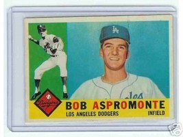 1960 Topps Baseball Card Bob Aspromonte #547 - £17.71 GBP