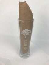 Crispin Hard Apple Cider Tall Pilsner Glass Rare USA RUGBY SPONSORED !!! - $6.93