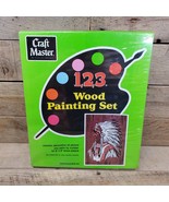 Craft Master 1,2,3 Wood Painting Set 1052 Great Warrior 6X8 VTG New Sealed - £11.83 GBP