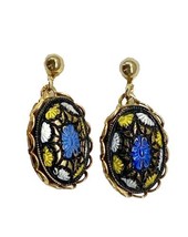 Vintage Sarah Coventry Mosaic Clip on Earrings - £9.74 GBP