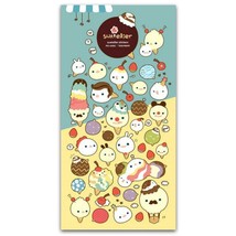 CUTE ICE CREAM STICKERS Dessert Food Paper Sticker Sheet Kids Craft Scra... - $2.49