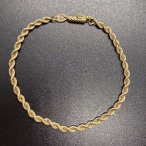 Estate 14K Yellow Gold Rope Chain 3MM Bracelet - £375.73 GBP