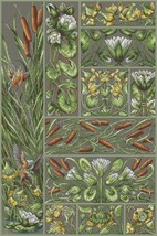 Lake Sampler cross stitch woodland pattern pdf - Victorian nature orname... - £14.15 GBP