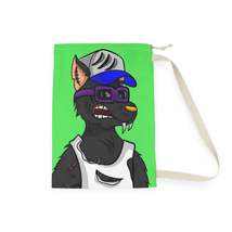 Trucker Truck Werewolf Wolf Gold Nose Digital Anime Laundry Bag - £38.14 GBP