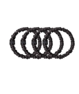 Slip Silk Skinny Scrunchies - Black - Elastic Scrunchies Set (4 Scrunchies) - $40.99