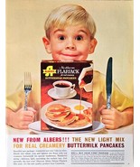 ALBERS FLAPJACK Buttermilk Pancakes 1962 Vintage Print Ad - $10.13