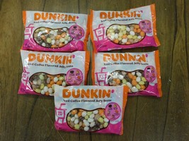 Dunkin Iced Coffee Flavored Jelly Beans Lot Of 5 Bags Candy Easter - £23.75 GBP