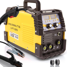 110V/220V 135A MIG Welder, MIG Welder/Lift Tig/Stick 3 in 1 Welding Mach... - $134.46