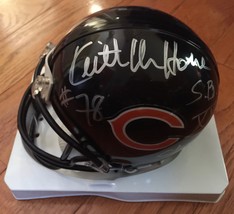 KEITH VAN HORNE Signed Auto Riddell Chicago Bears Mini Helmet PROOF - £54.52 GBP