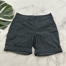 Mountain Hardware Womens Miranda Cargo Shorts Size 4 Gray Nylon Rolled Hem - $22.76