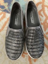 Skecher Street SN 759 Pewter Bling Slip On Sneakers 8 - $920.97 MXN
