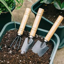 Set Mini Garden Tool Set For Garden Plants Flower Pot Cactus Vegetables Digging  - £6.88 GBP