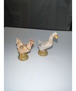 lot of 2 Fontanini Depose Italy Nativity Animals Goose Chicken Hen - $367.29 MXN